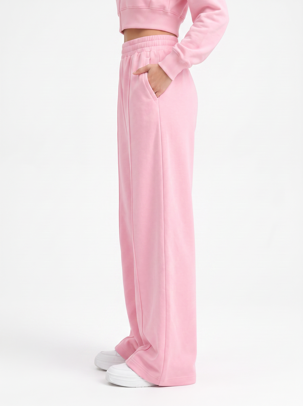 Cloud Soft Wide-Leg Pants Pink