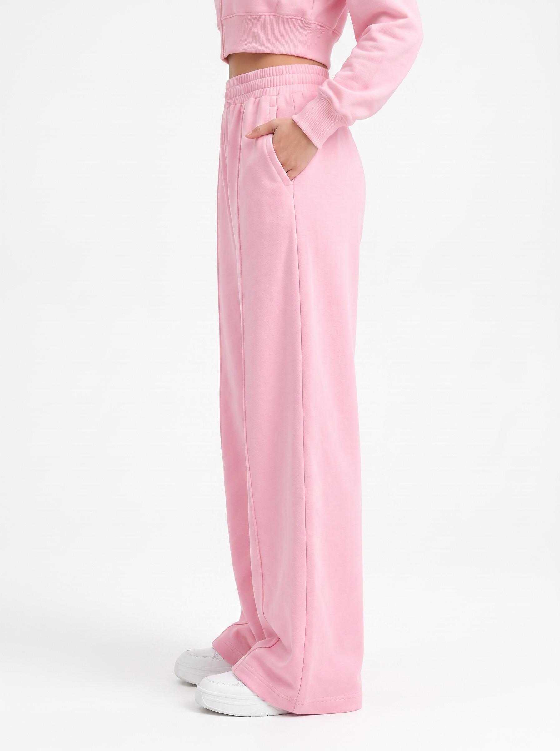 Cloud Soft Wide-Leg Pants Pink