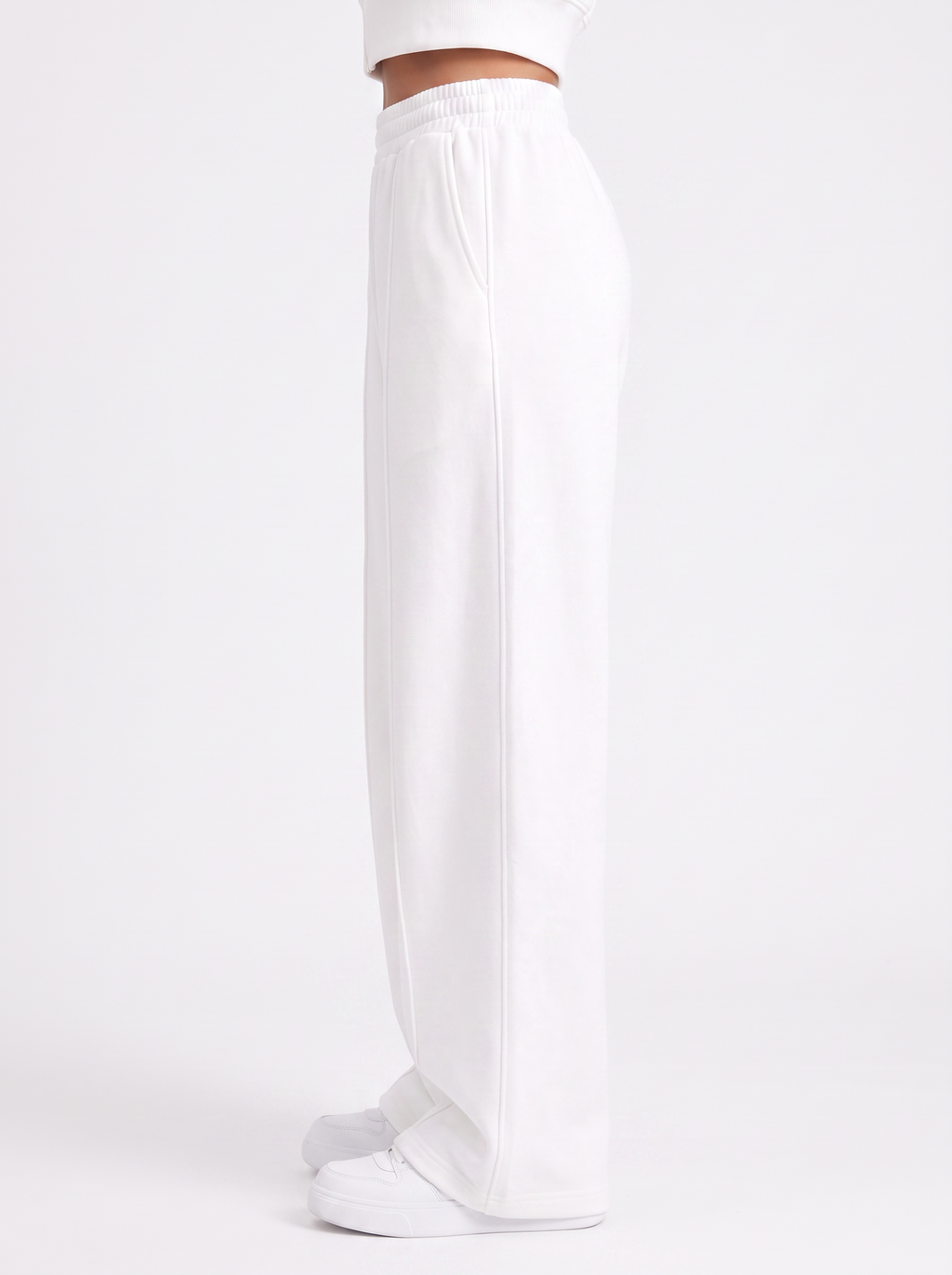 Cloud Soft Wide-Leg Pants White