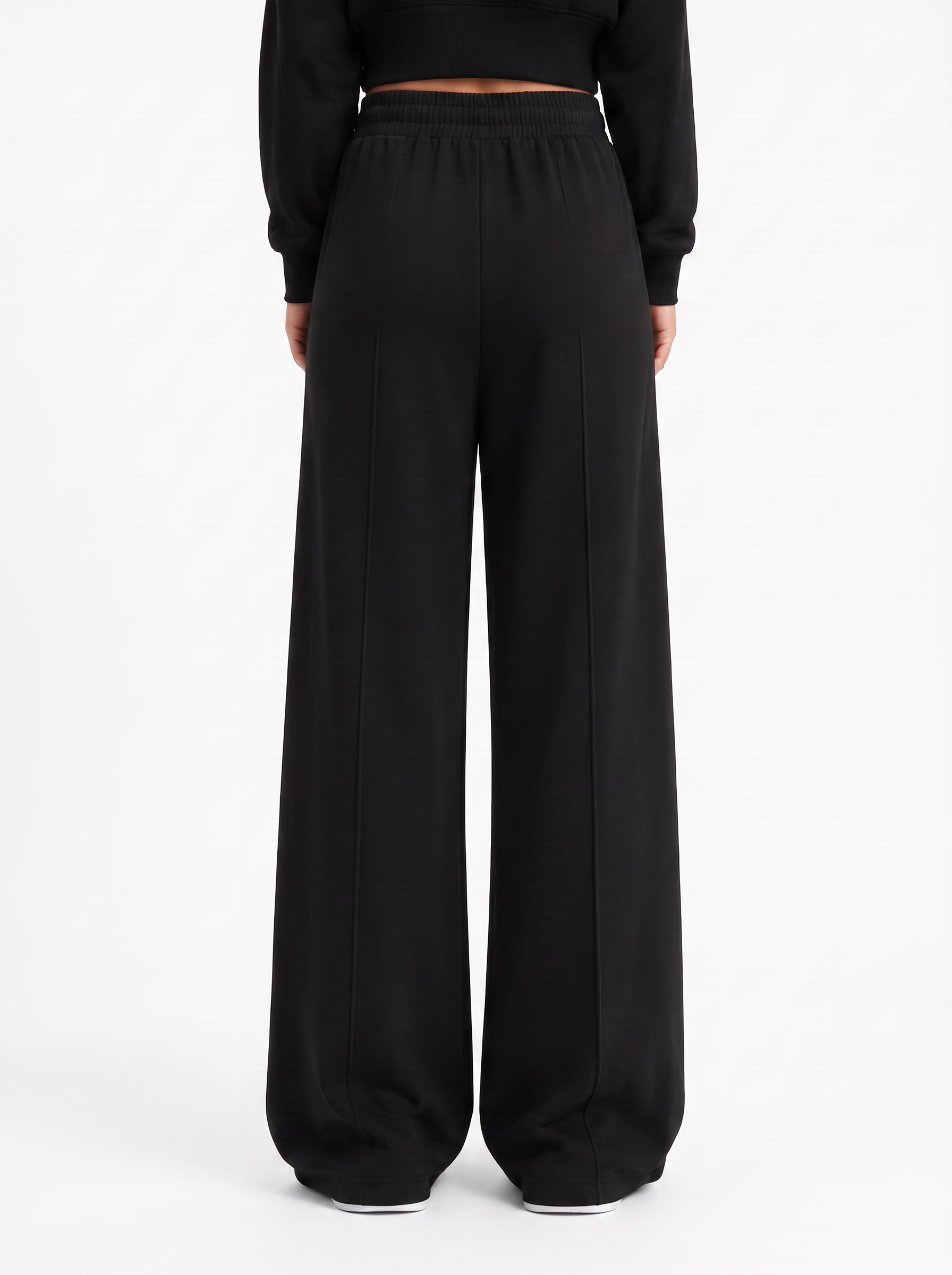Cloud Soft Wide-Leg Pants Black