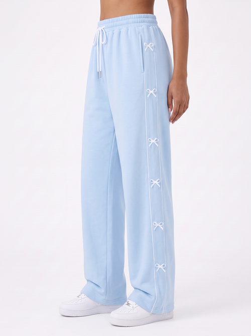Blush Ribbon Lounge Pants Blue