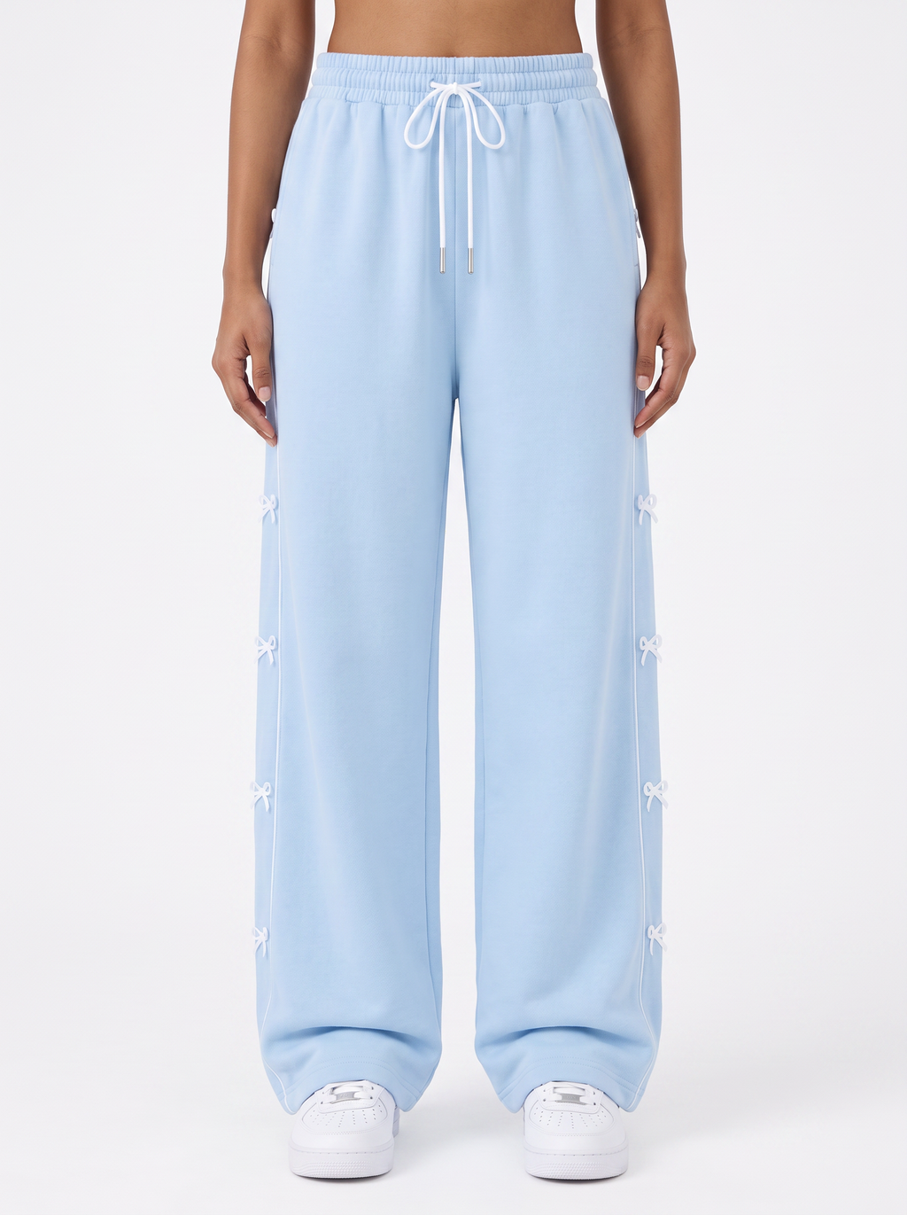 Blush Ribbon Lounge Pants Blue