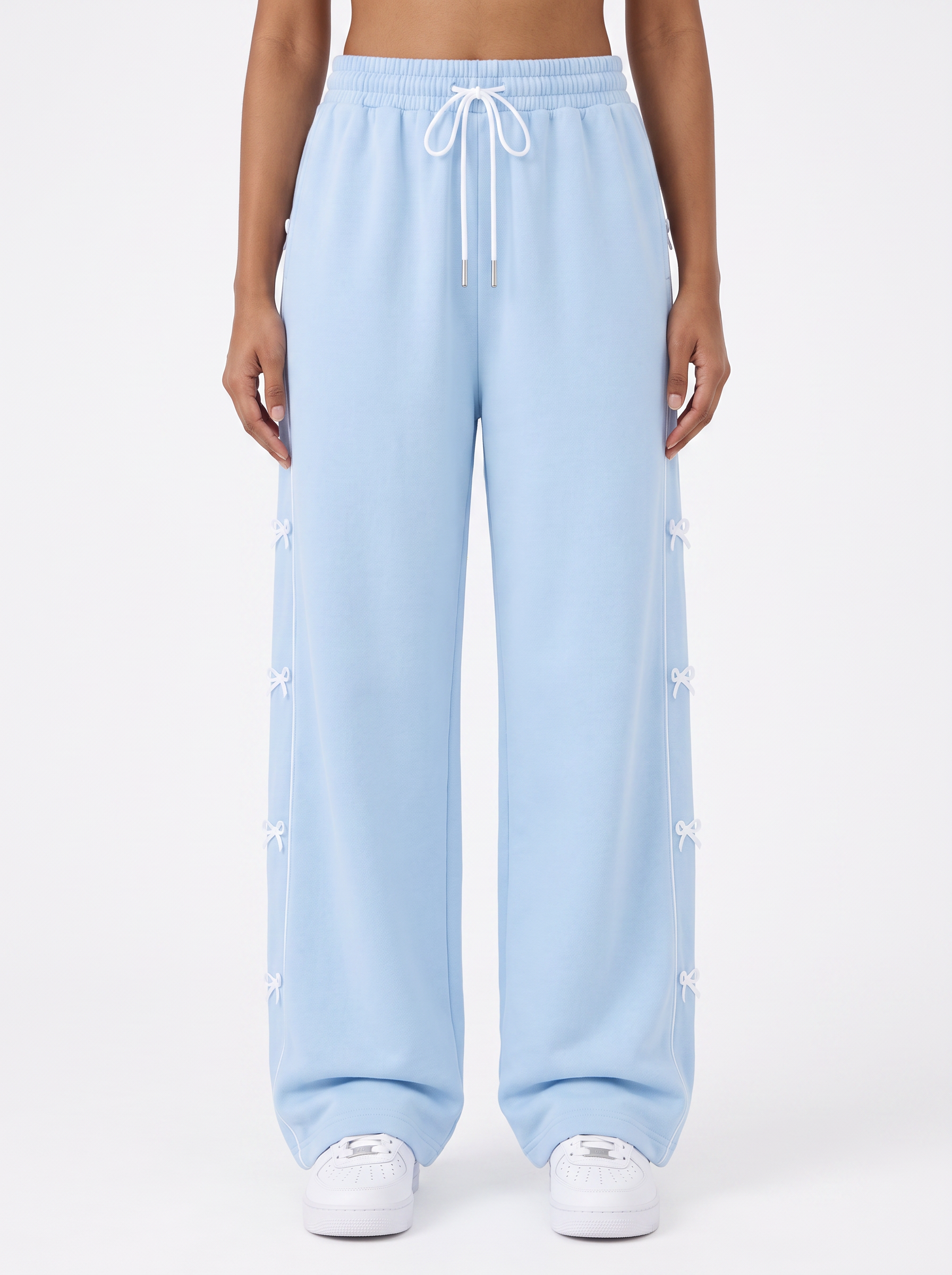 Blush Ribbon Lounge Pants Blue