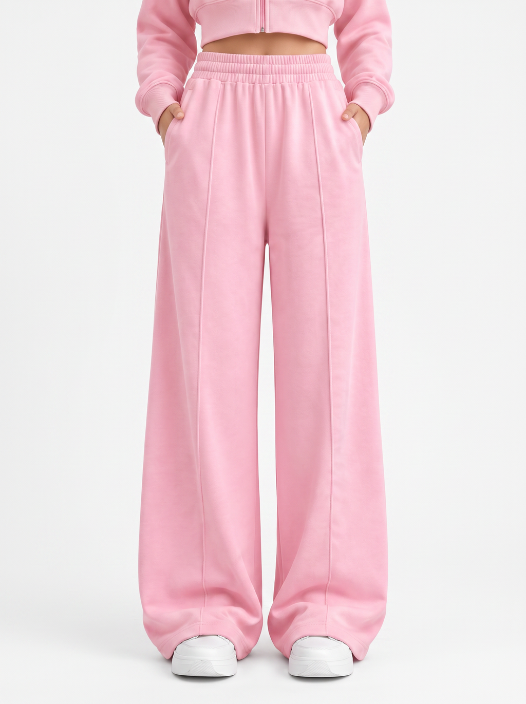 Cloud Soft Wide-Leg Pants Pink